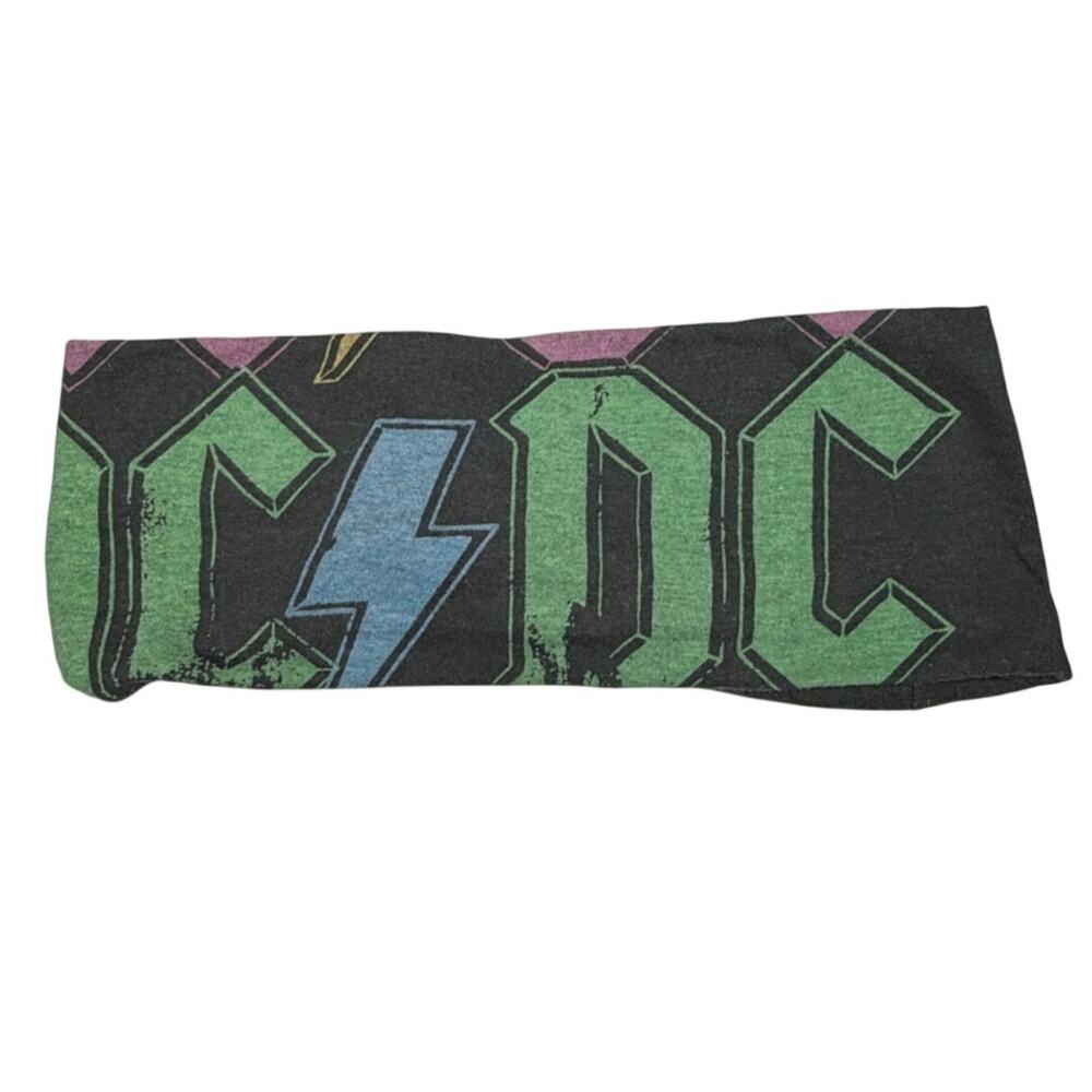 AC DC twist headband upcycle handmade